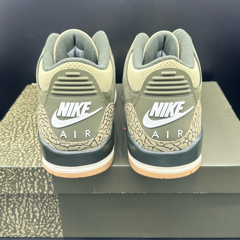 Air Jordan 3 Family Affair Medium Olive Size 11 DN3707-202 NEW WITH BOX - Picture 3 of 5